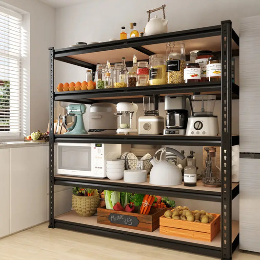 "Wall-Mounted Floating Shelves: Wooden, Invisible Brackets, Ideal for Books & Decor"