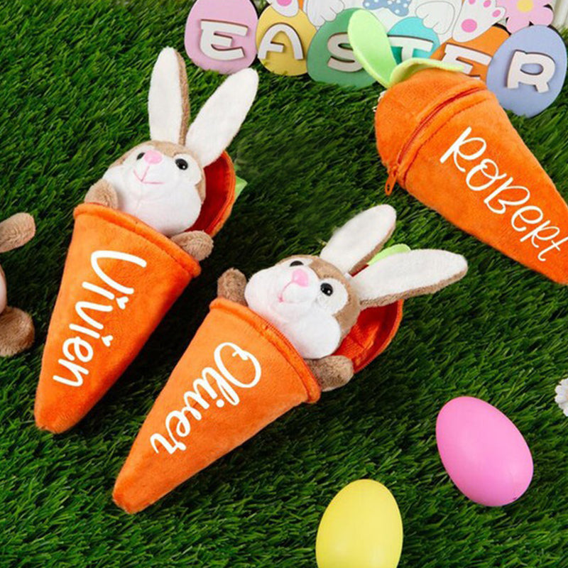 Personalized Easter Bunny Rabbit,Reversible Carrot Bunny