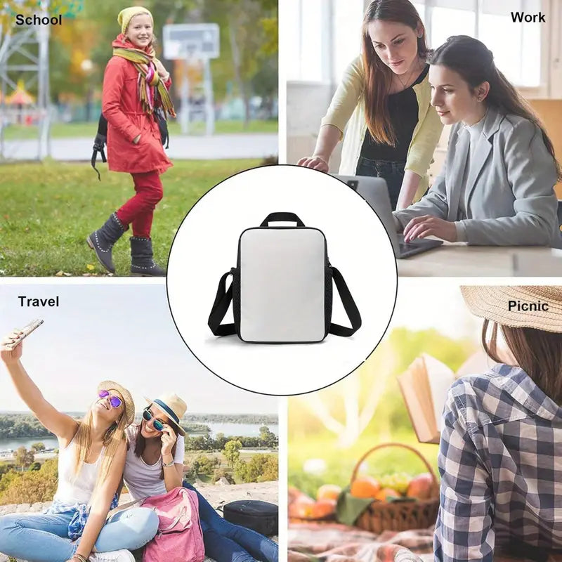 Customizable Fluorescent Athlete Number Ten Lunch Bag - Insulated Cooler Tote with Lightning Bolts Design, Reusable Non-Food Contact Lunch Box for School, Office, Picnic, Camping - Personalized with Your Name, Lunch Bag Insulated,