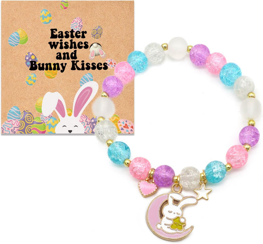 Easter Gifts for Girls, Easter Bunny Bracelets Basket Stuffers for Girls Teens