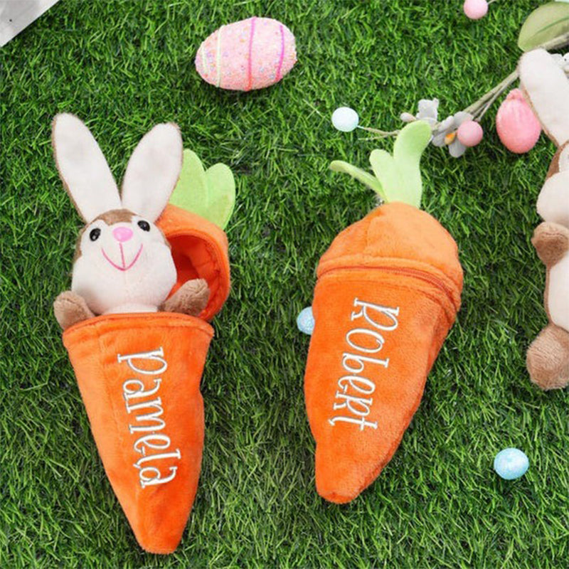 Personalized Easter Bunny Rabbit,Reversible Carrot Bunny