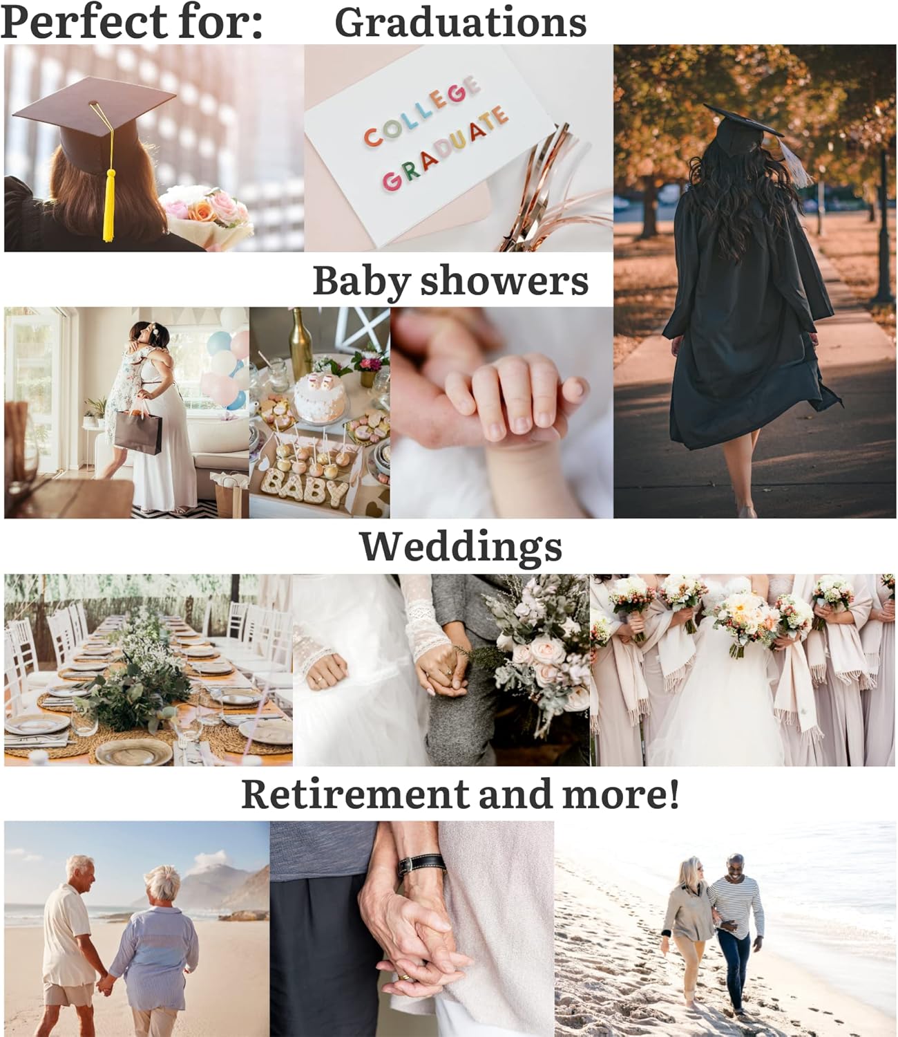 Pre-strung Congratulations Banner - No DIY - Gold Glitter Congratulation Banner - Pre-strung Garland on 6 ft Strand - Graduation, Wedding, Retirement Party Decorations & Decor. Did We Mention No DIY