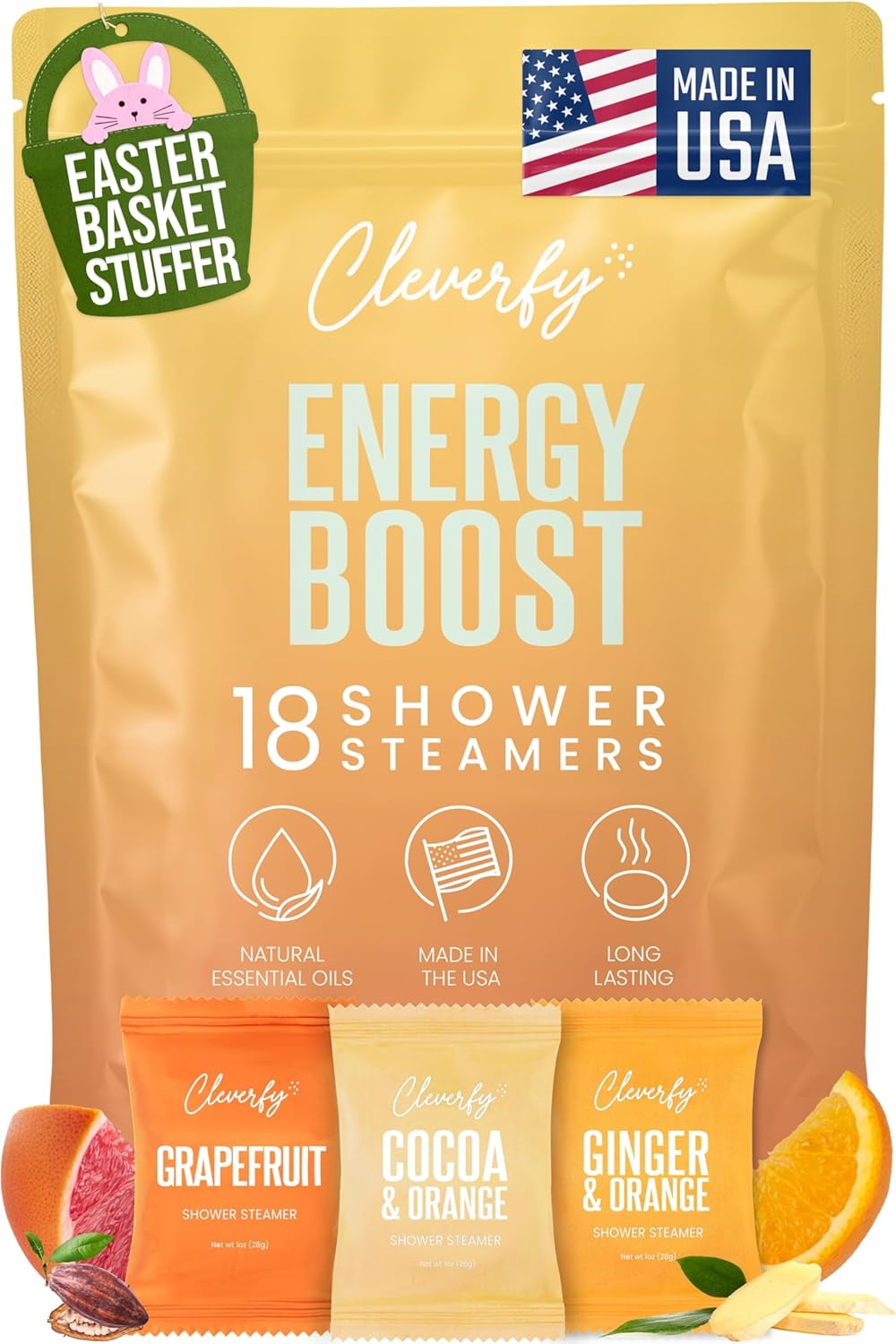 Shower Steamers Aromatherapy - Easter Basket Stuffers for Teens and Adults - Easter Gifts for Women and Men, Girls and Boys - Mothers Day Gifts for Mom - 6 Tablets