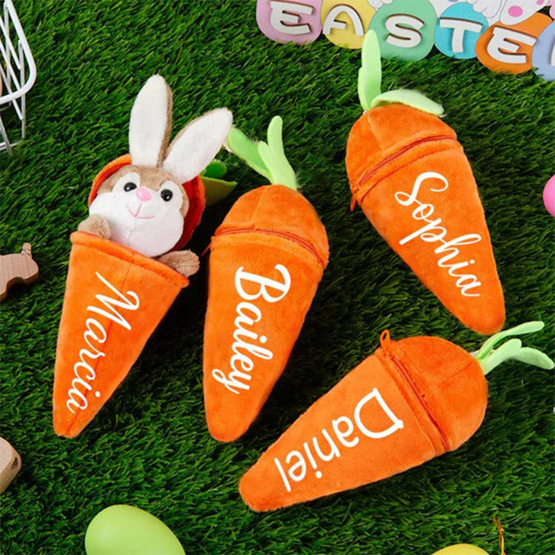 Personalized Easter Bunny Rabbit,Reversible Carrot Bunny