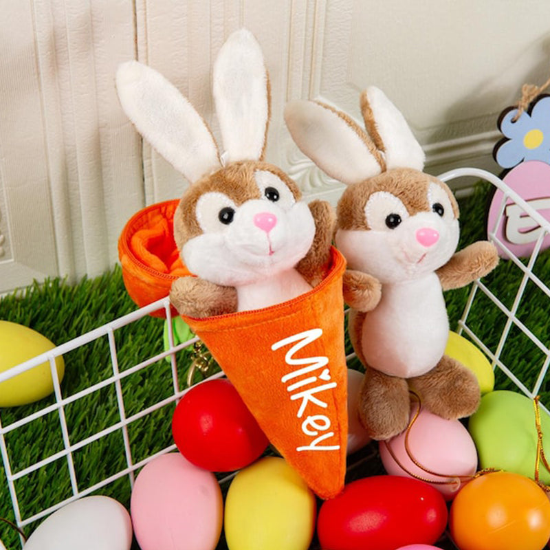 Personalized Easter Bunny Rabbit,Reversible Carrot Bunny