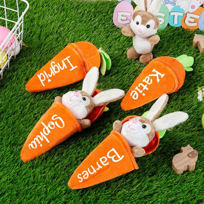 Personalized Easter Bunny Rabbit,Reversible Carrot Bunny